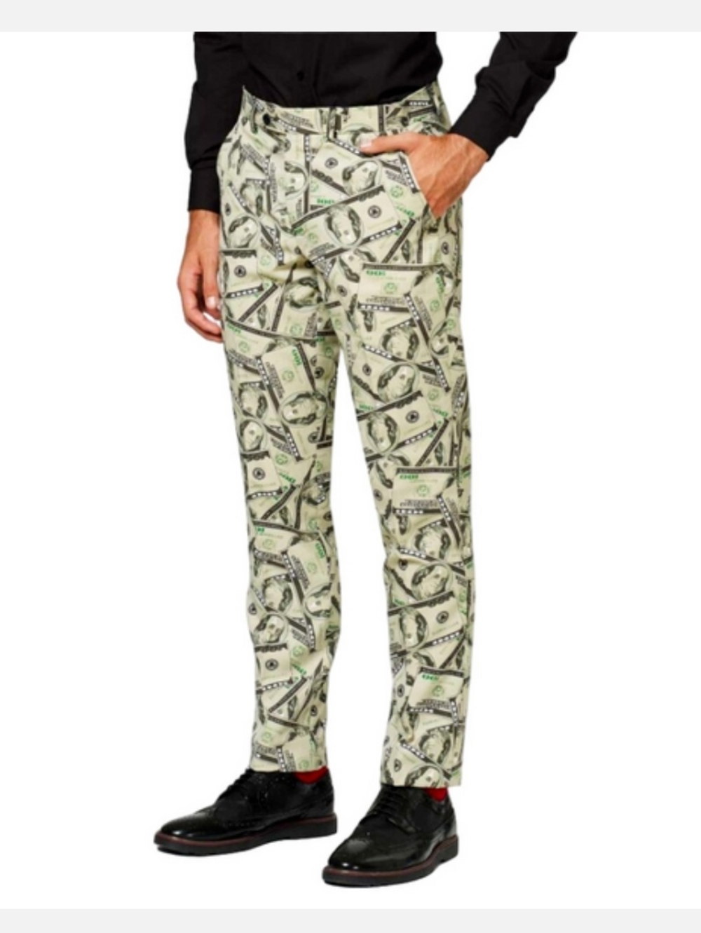 Opposuits Cashanova Pants Size 48 Money Bills EUC